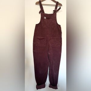Lucy & Yak Original Corduroy Dungarees Plum size US 6 Medium